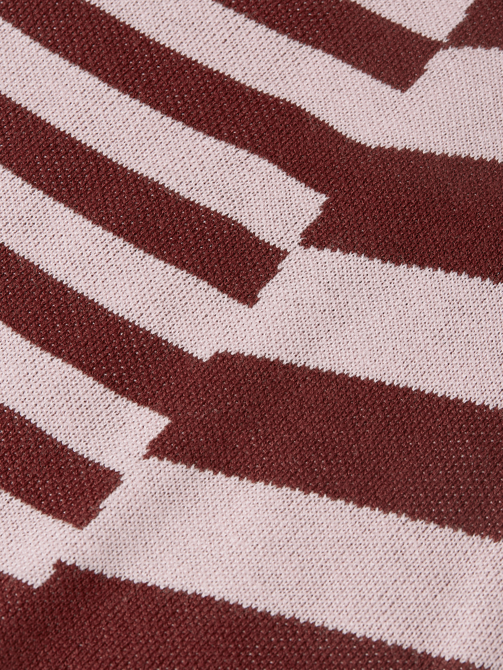 Yarn-dyed long sleeve knitted polo