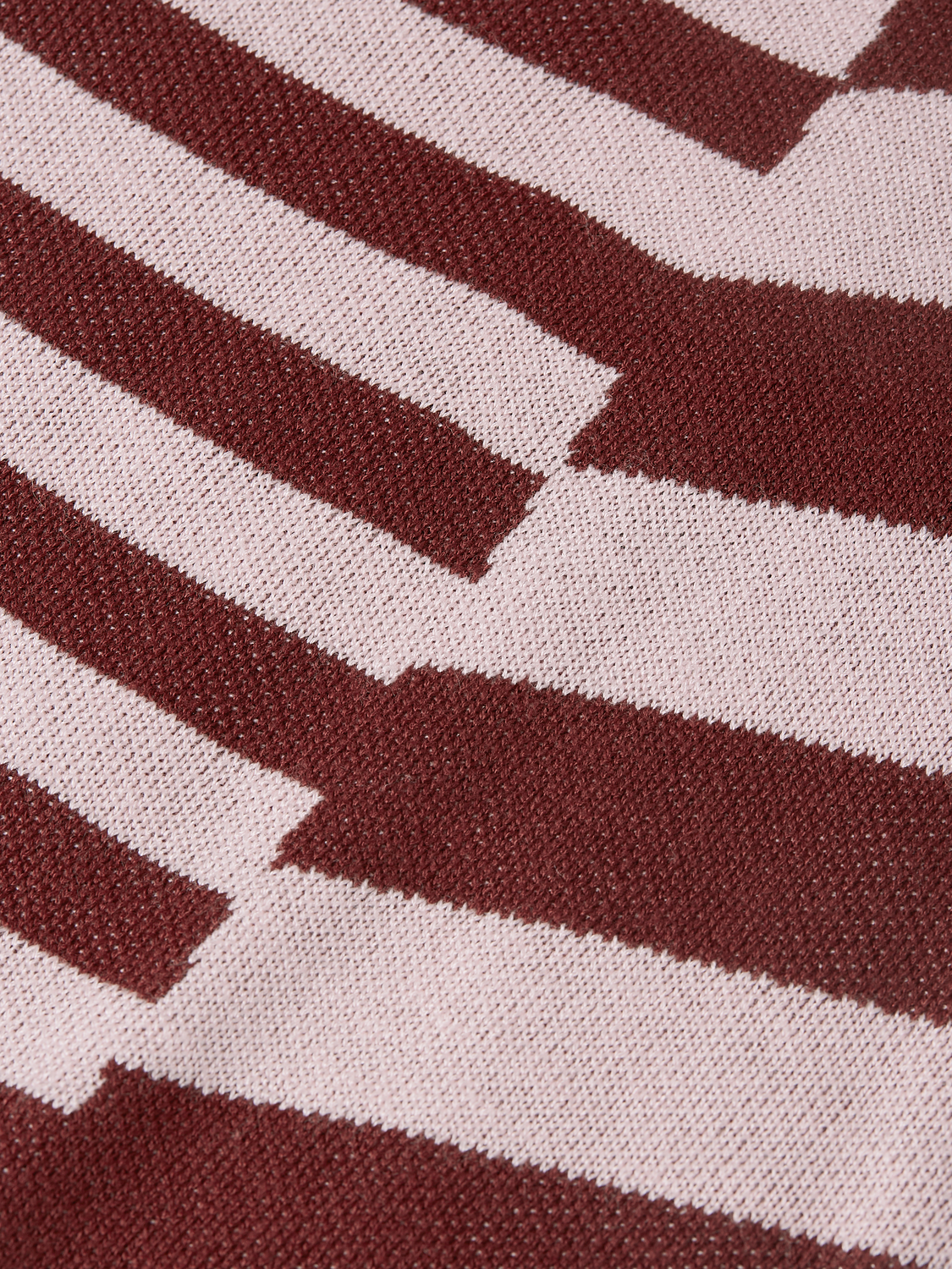 Yarn-dyed long sleeve knitted polo