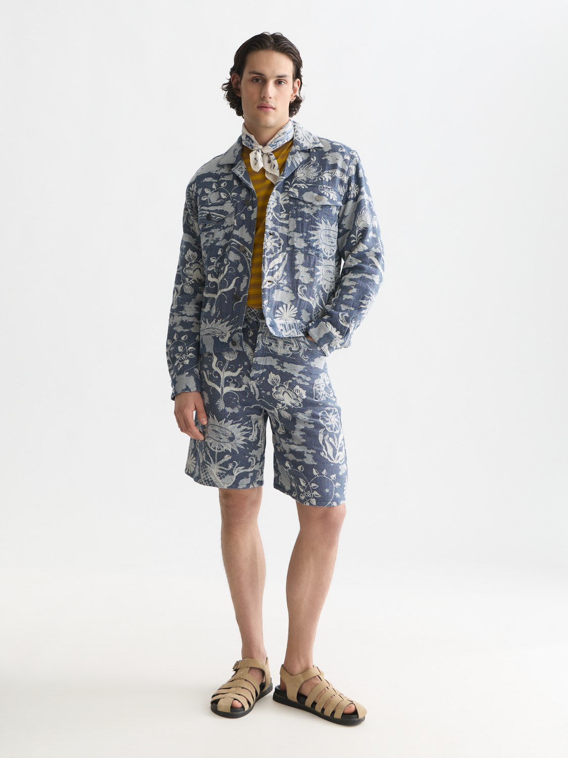 Scotch & Soda x Royal Delft Jacquard Trucker Jacket