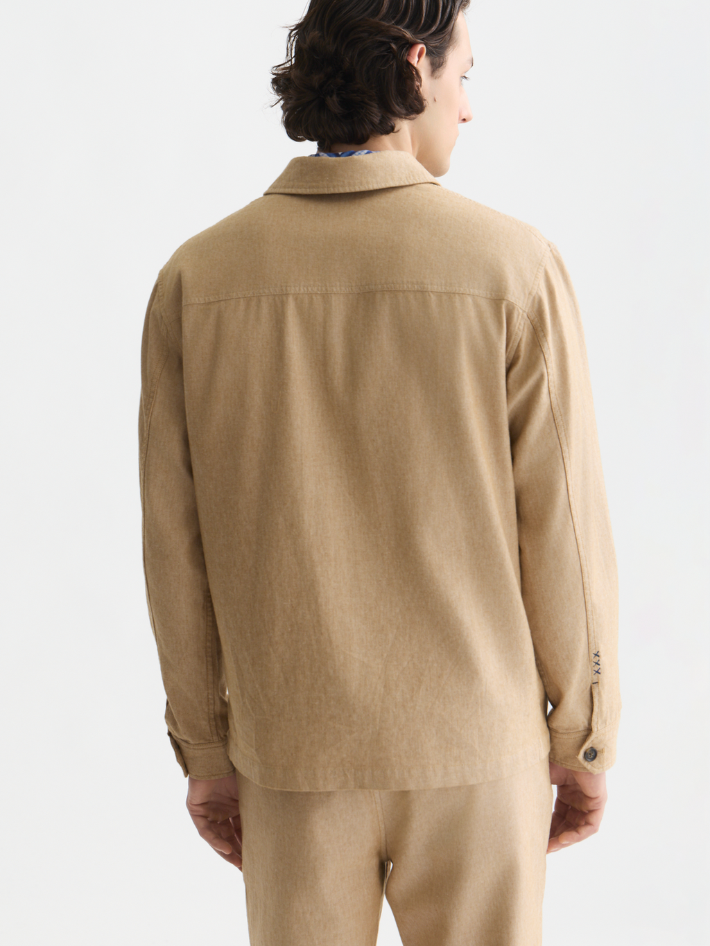 Cotton linen twill worker jacket