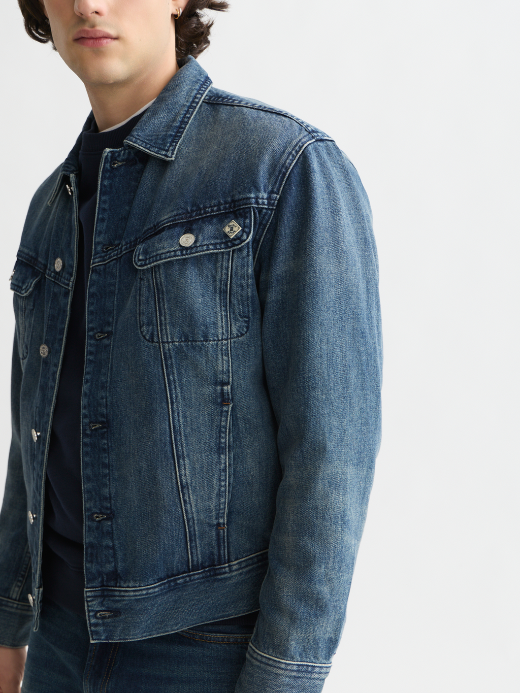 Denim trucker jacket