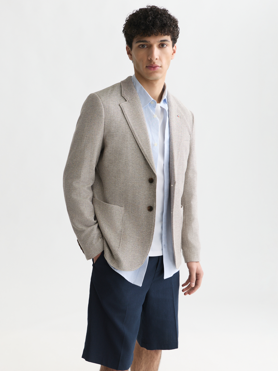 Tate cotton blend blazer