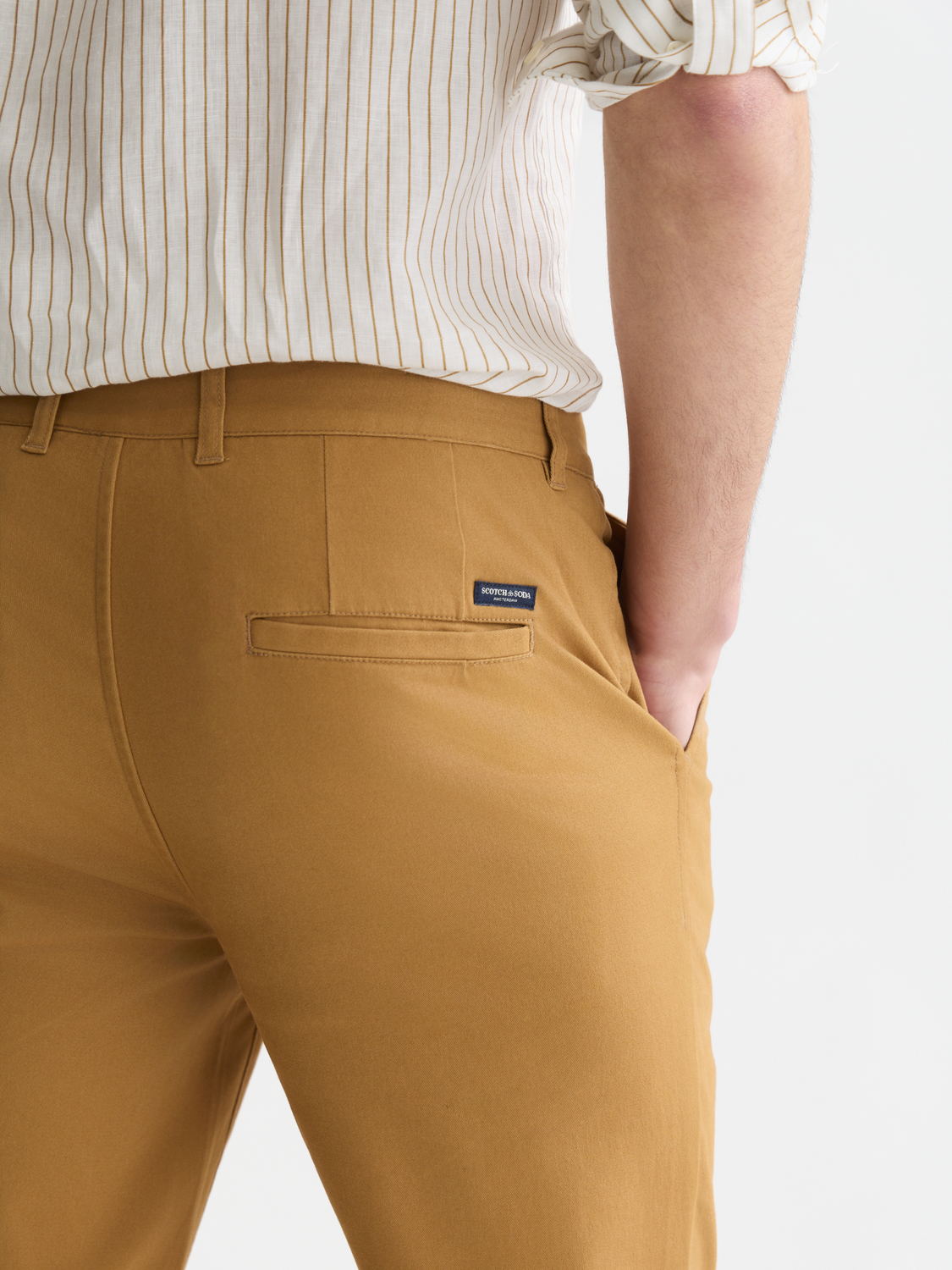 Seasonal core Stuart stretch cotton-blend twill chino