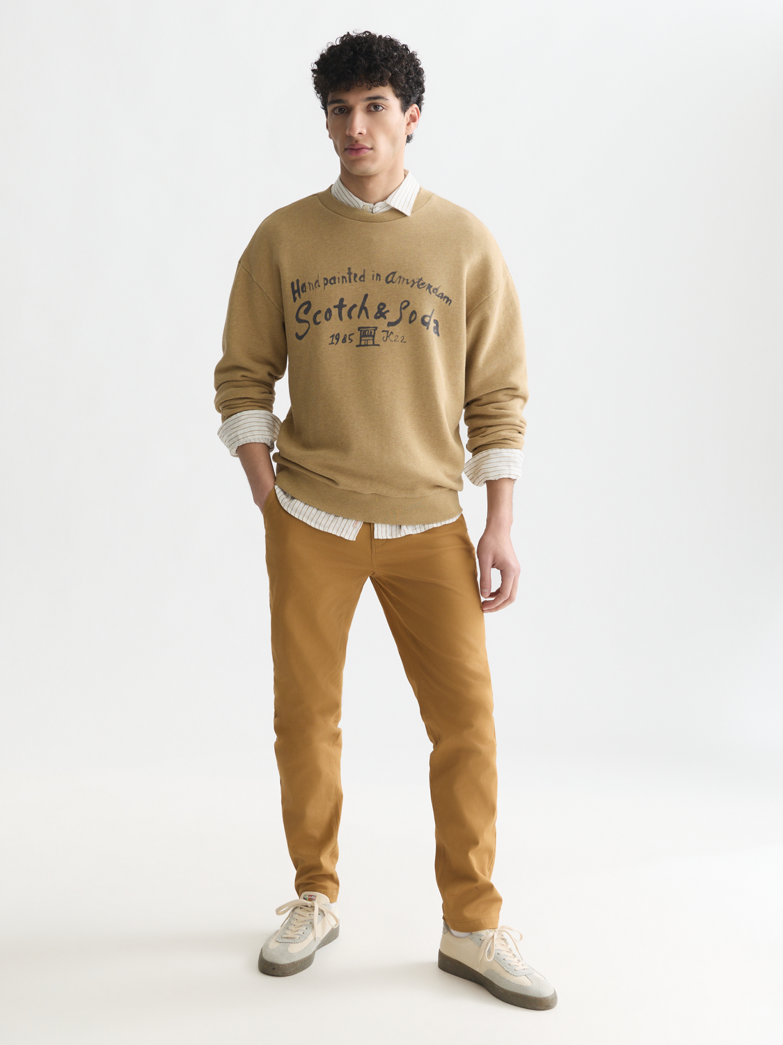 Seasonal core Stuart stretch cotton-blend twill chino