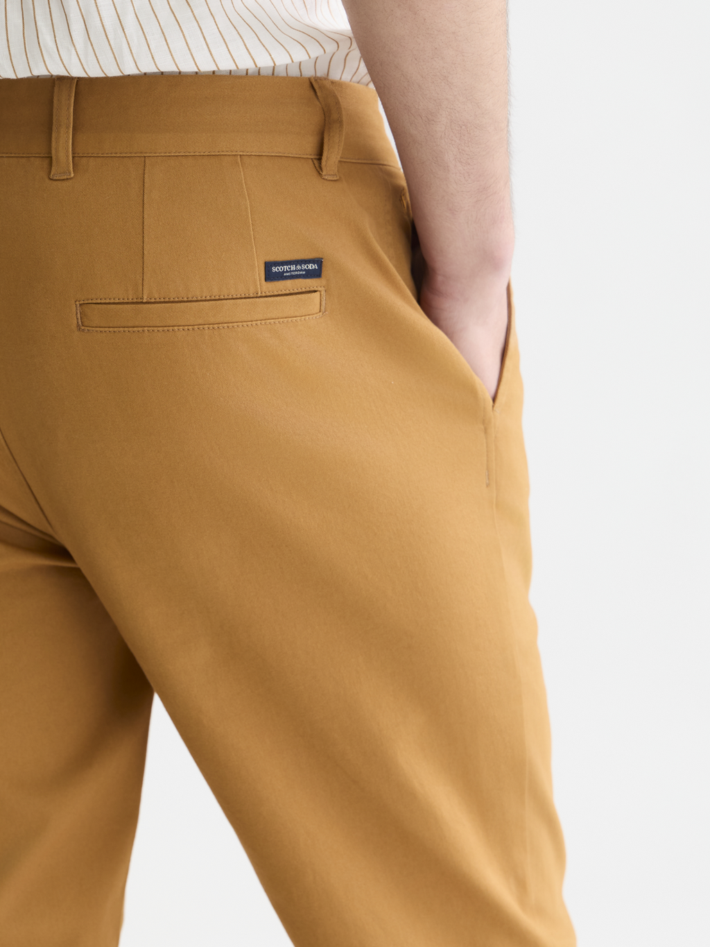 Seasonal core Mott stretch cotton-blend twill chino