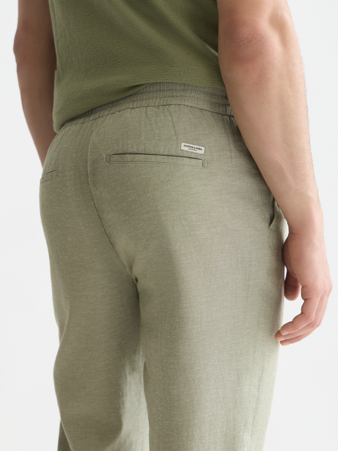 Seasonal Essentials Warren cotton-linen twill jogger