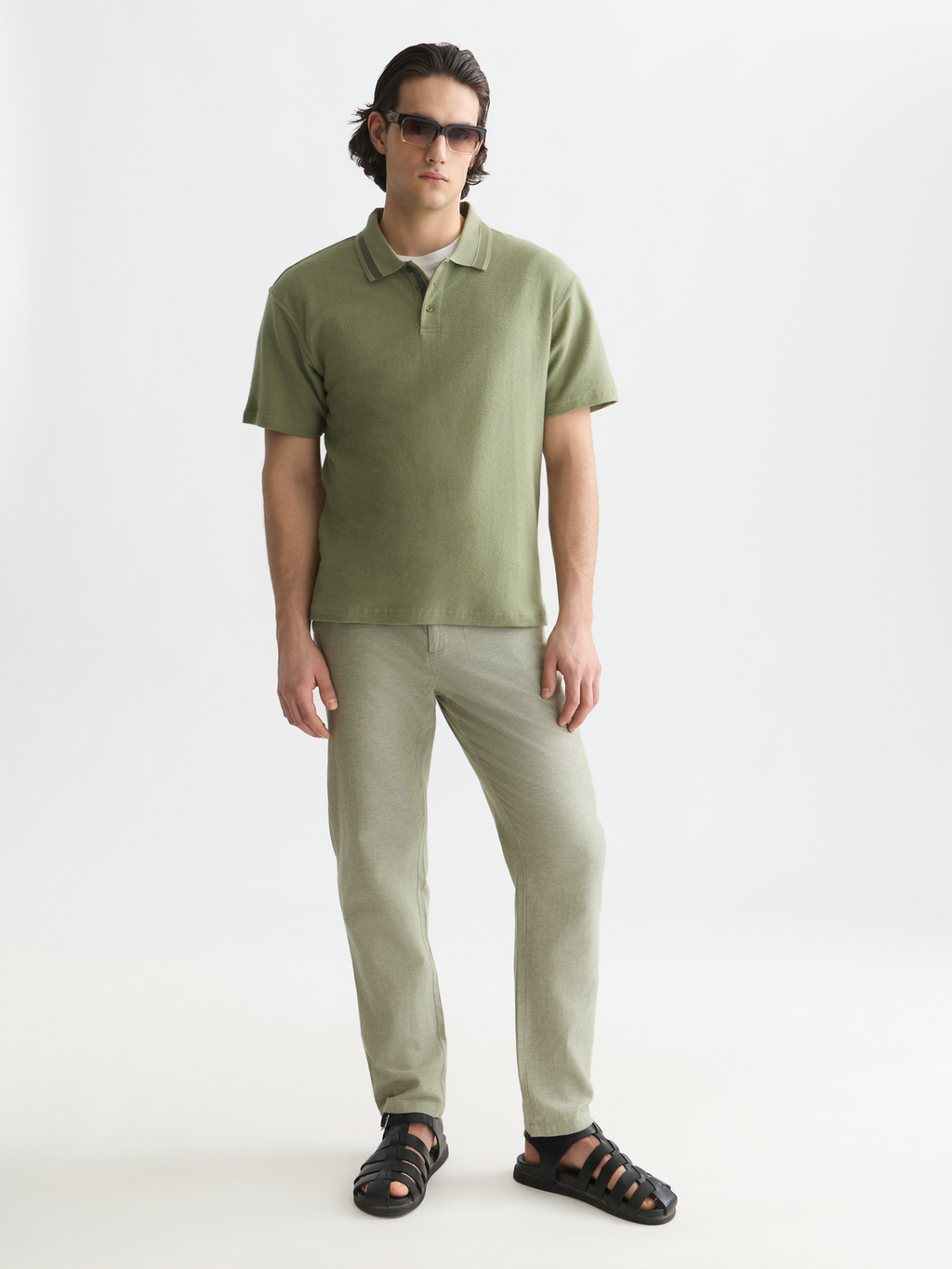 Seasonal Essentials Warren cotton-linen twill jogger