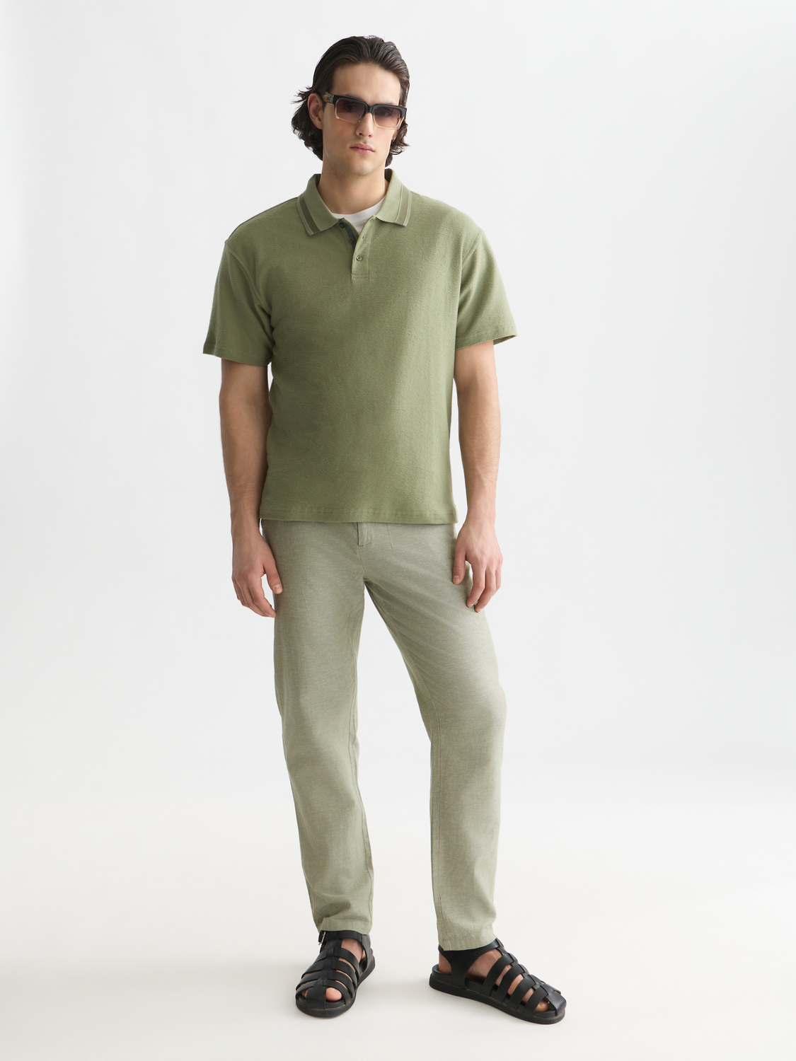 Seasonal Essentials Warren cotton-linen twill jogger