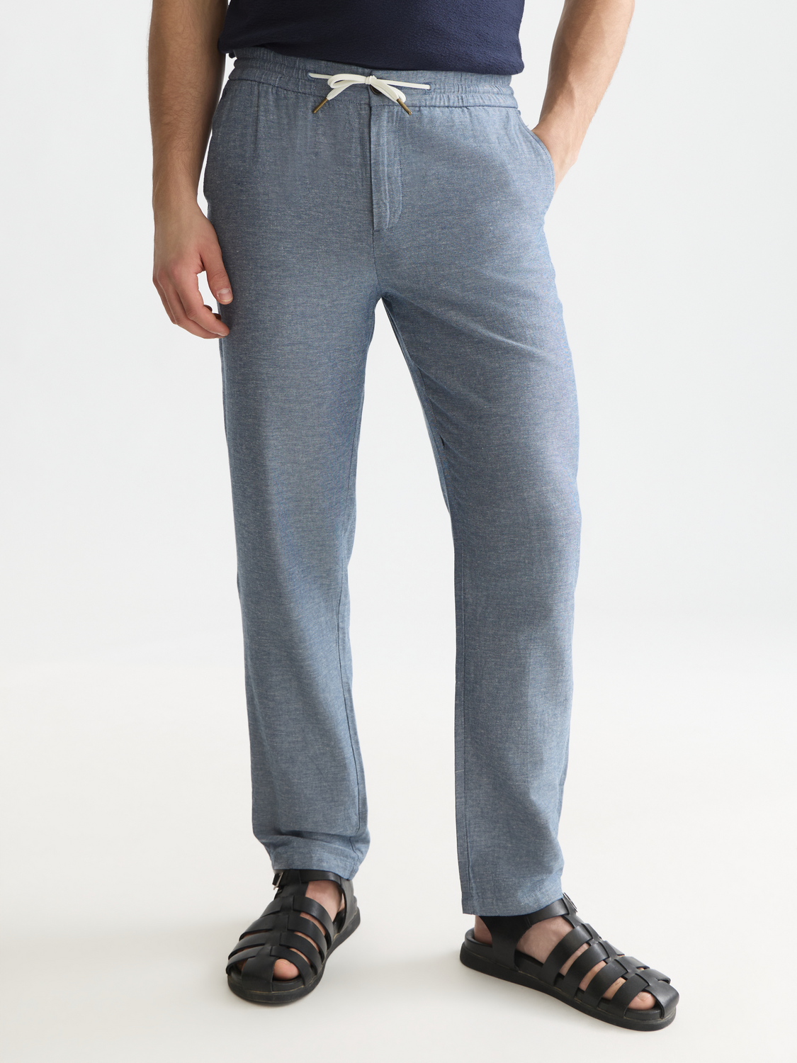 Seasonal Essentials Warren cotton-linen twill jogger