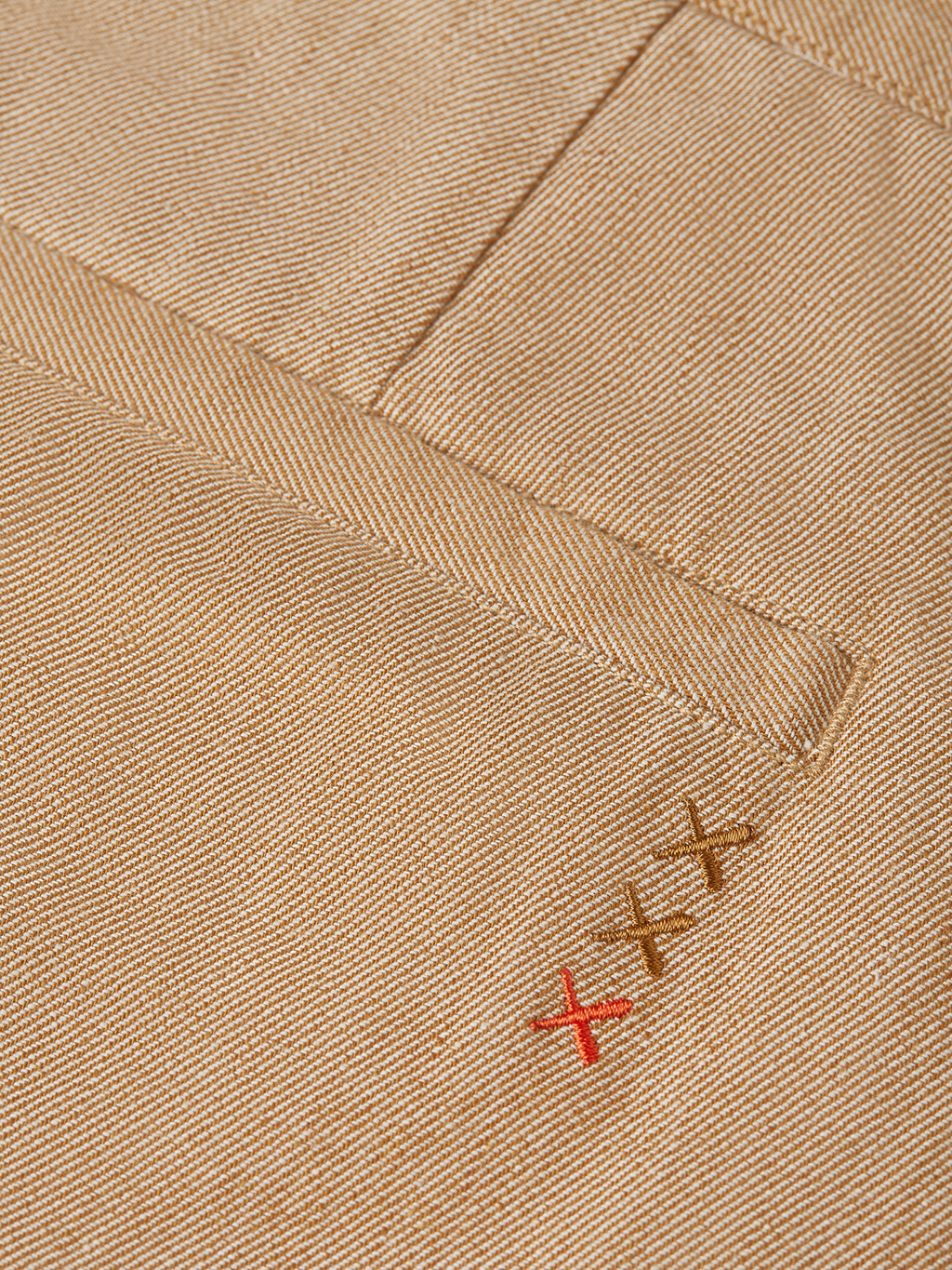 Harper linen blend twill tapered chino