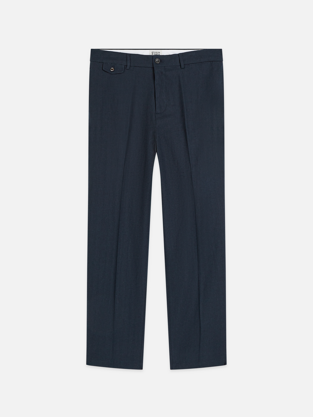 Otis linen blend herringbone relaxed straight chino