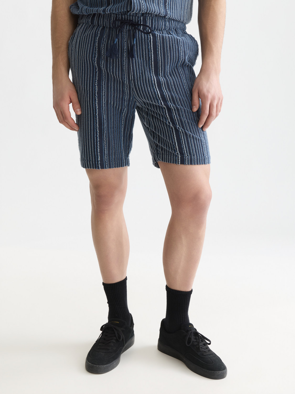 Fave textured relaxed bermuda shorts