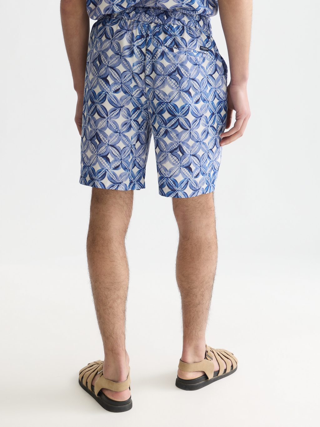 Fave printed tencel relaxed bermuda shorts
