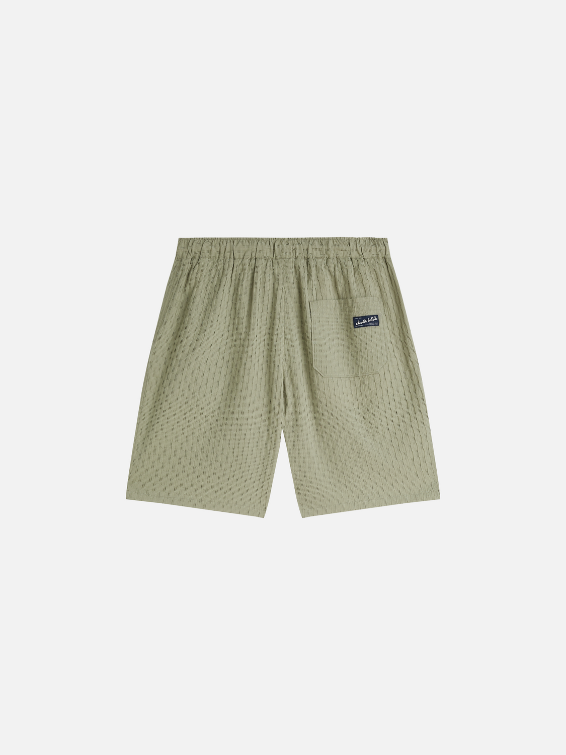 Jacquard seersucker bermuda shorts