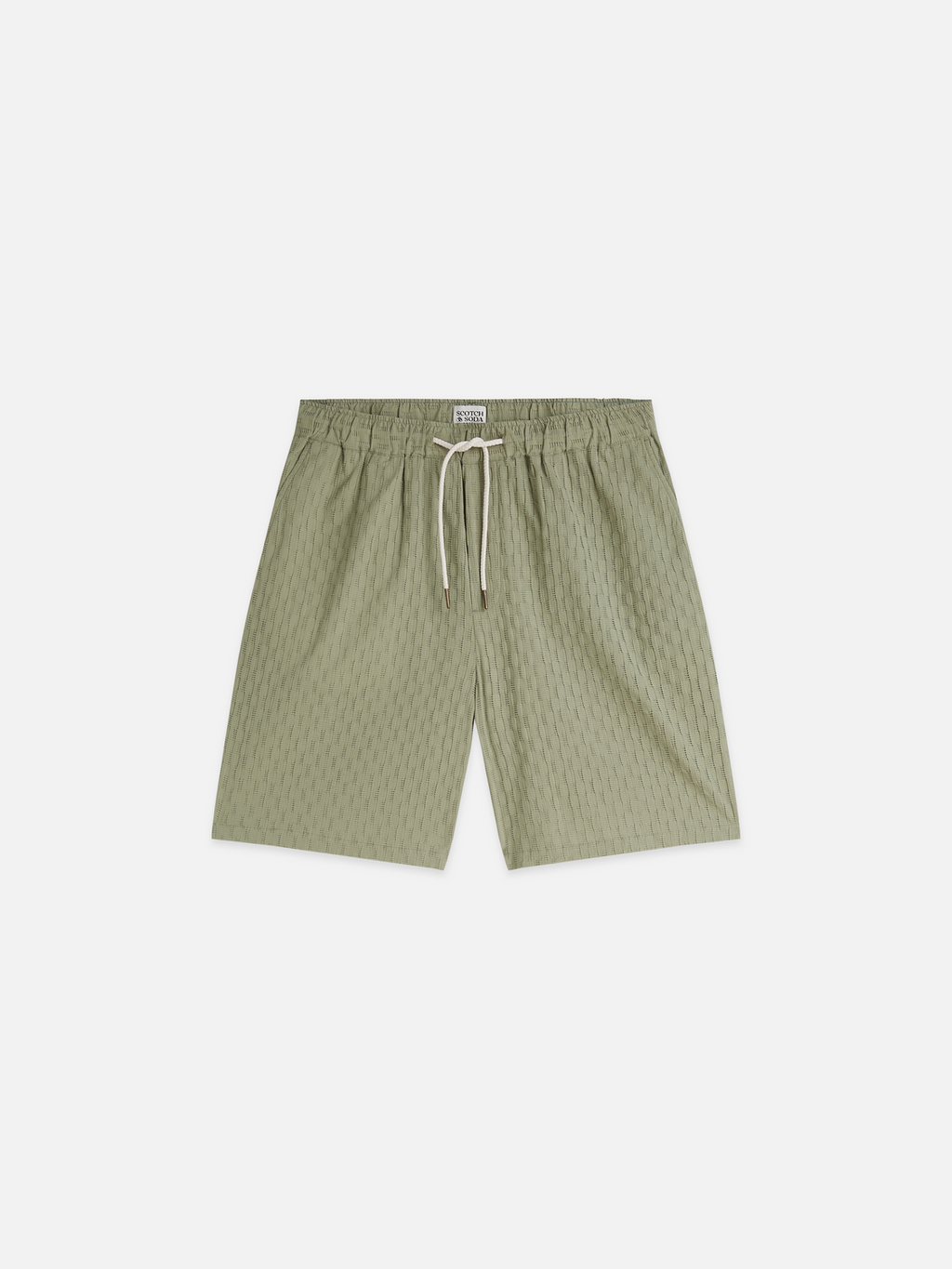 Jacquard seersucker bermuda shorts