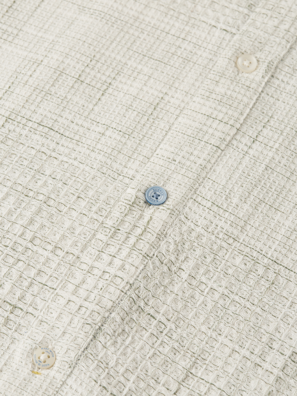 Melange waffle shirt
