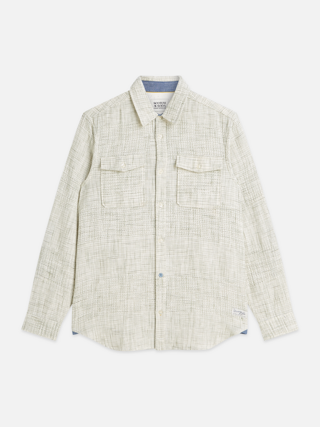 Melange waffle shirt