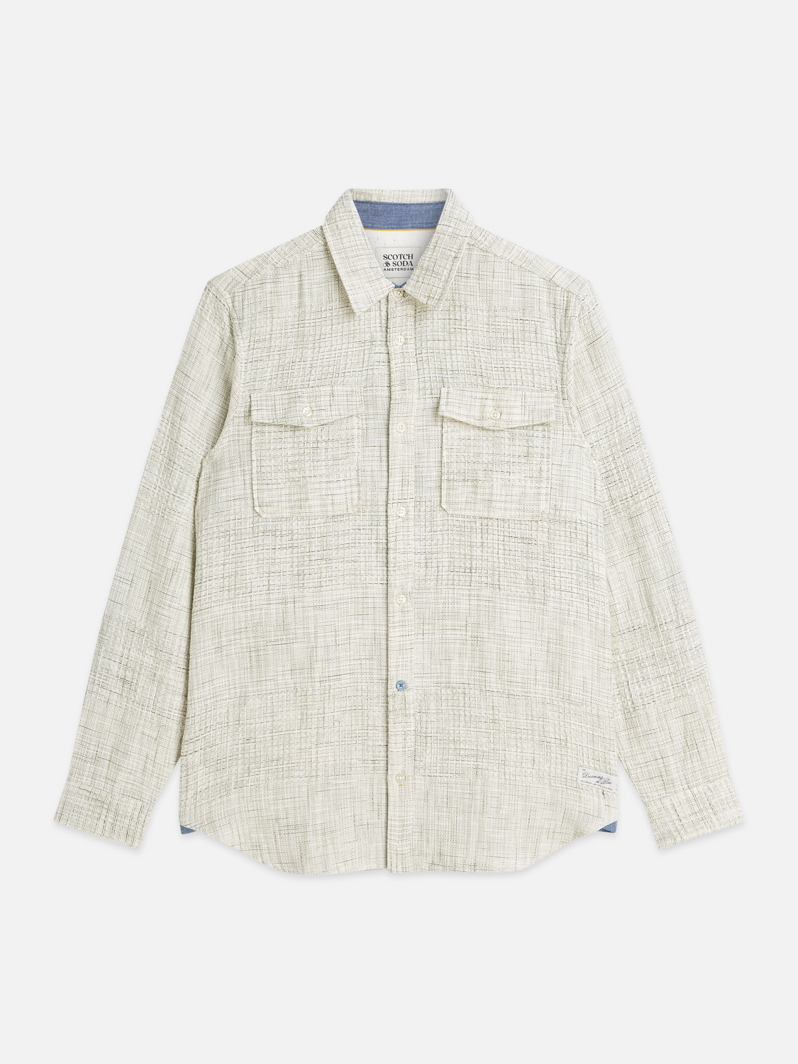 Melange waffle shirt