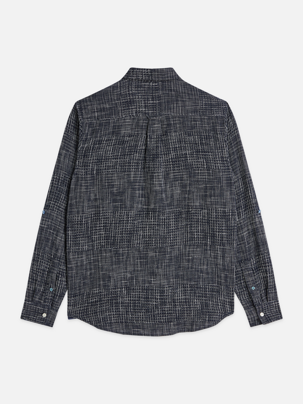 Melange waffle regular-fit shirt