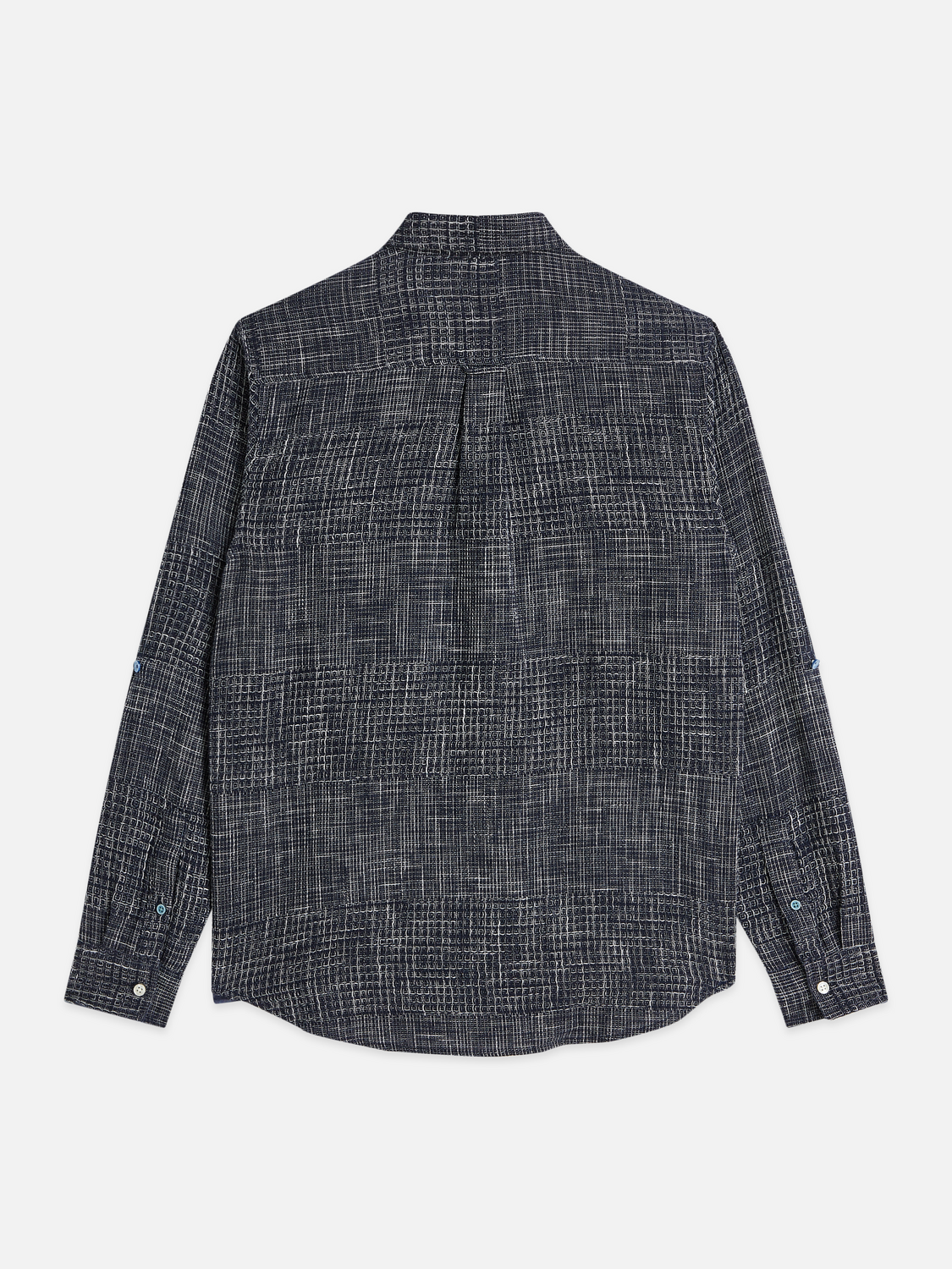 Melange waffle regular-fit shirt