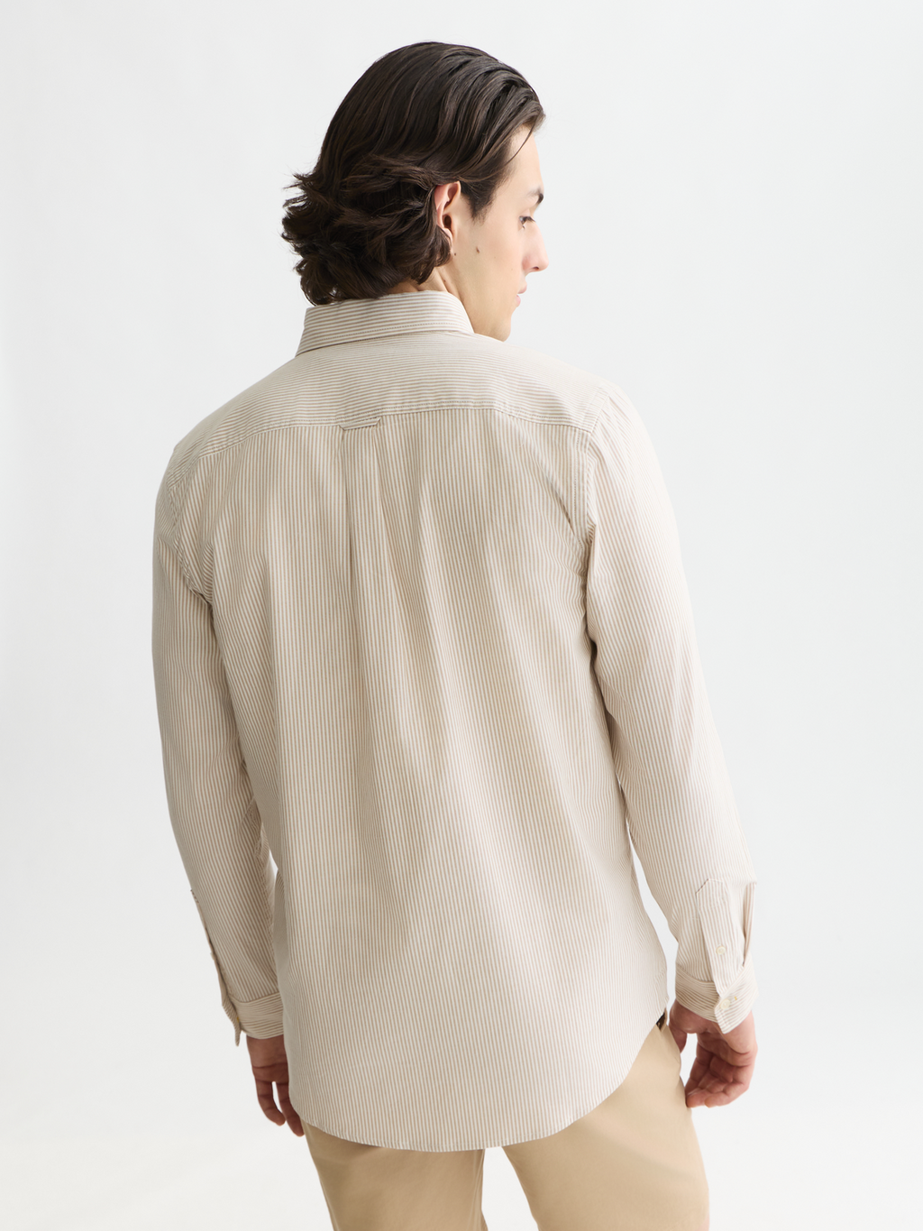 Seasonal core oxford striped regular-fit shirt