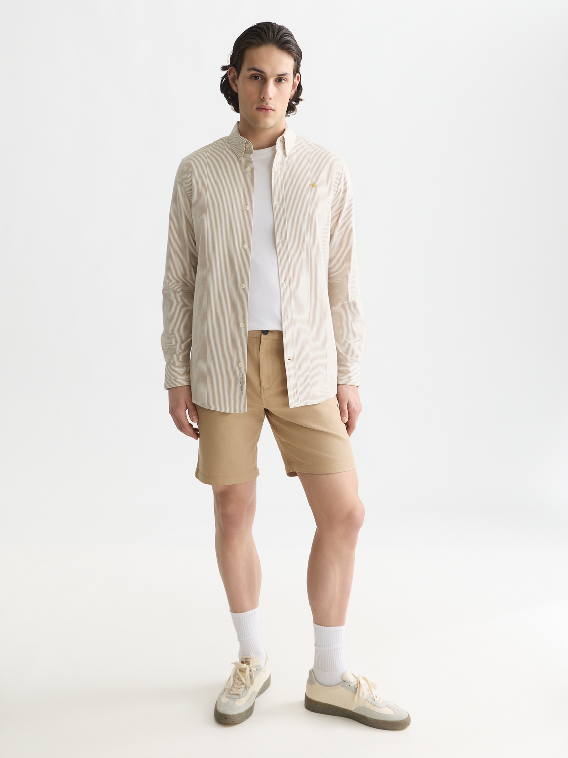Seasonal core oxford striped regular-fit shirt