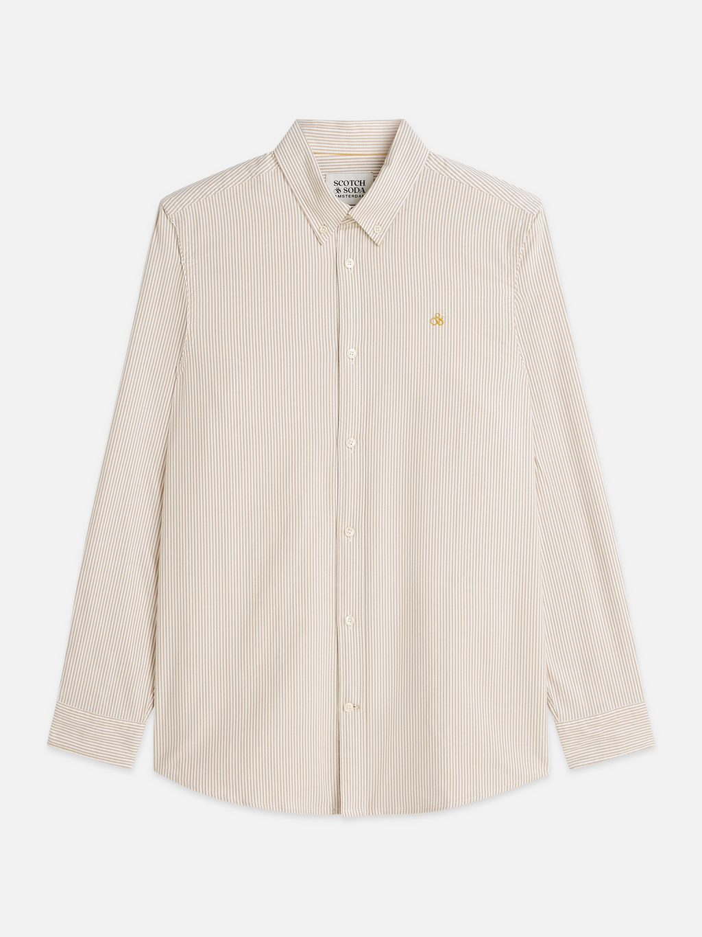 Seasonal core oxford striped regular-fit shirt