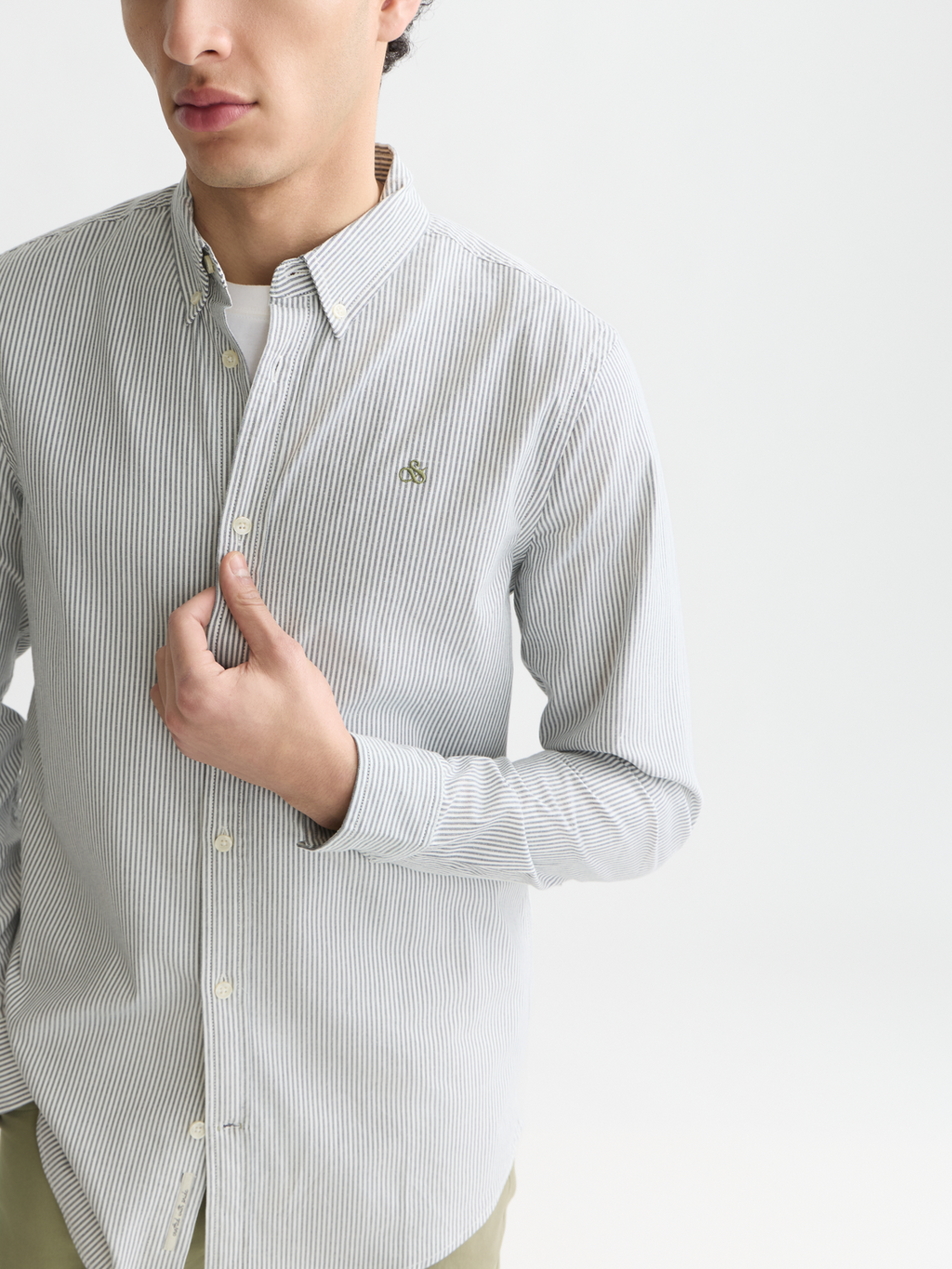 Seasonal Essentials oxford striped shirt