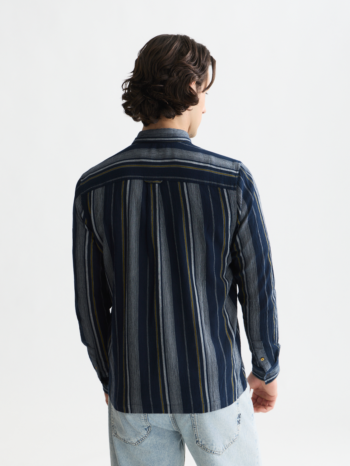 Textured stripe shirt