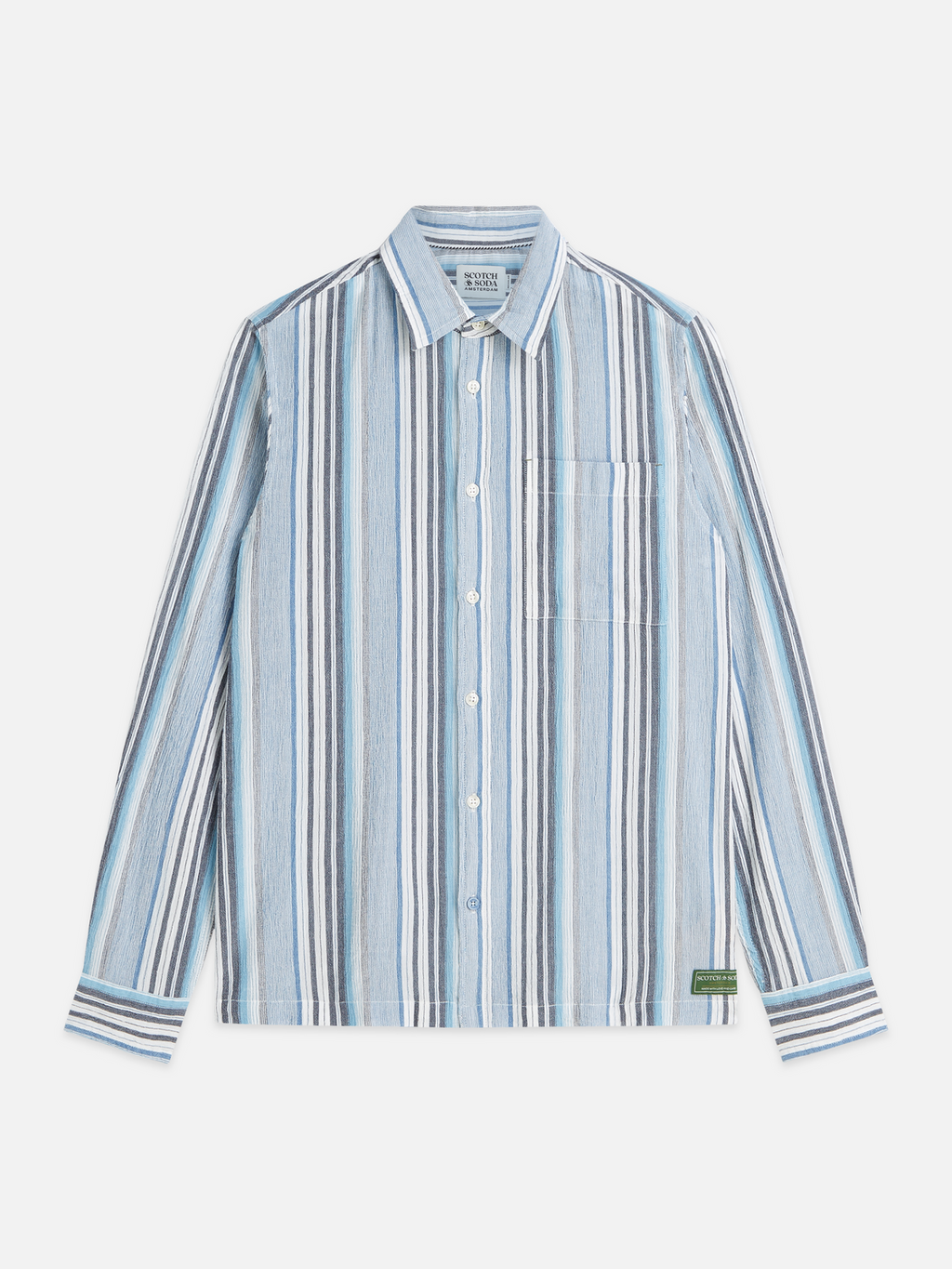 Textured stripe shirt