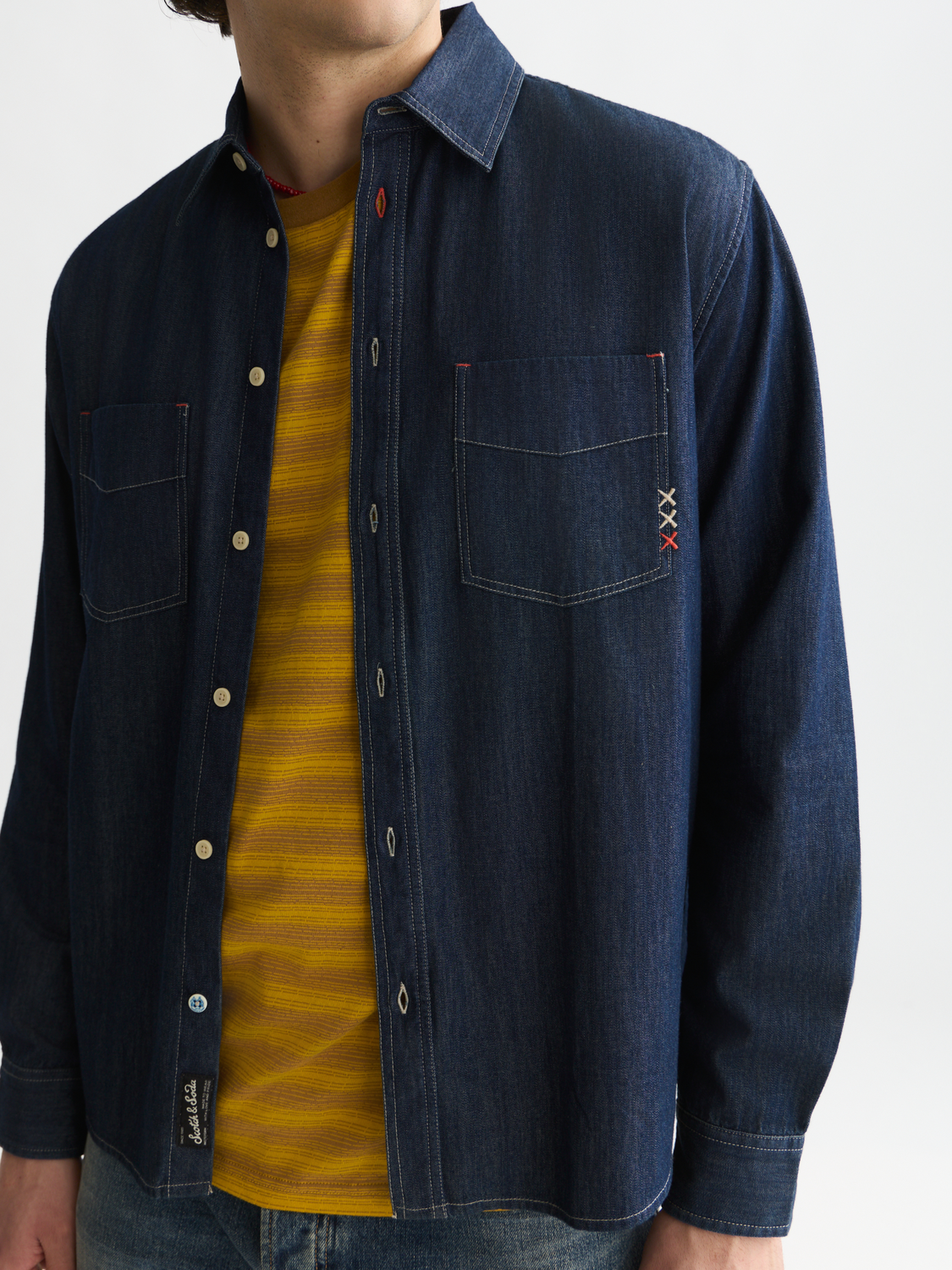 Denim relaxed shirt