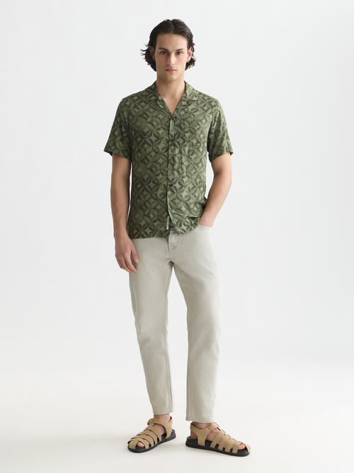 Printed short-sleeved shirt