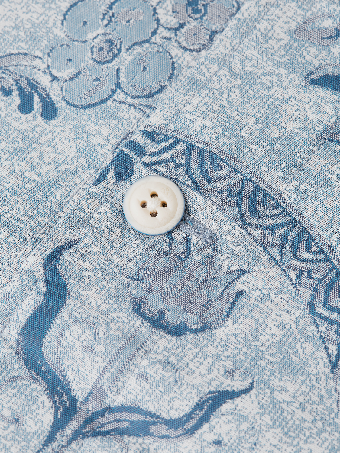 Scotch & Soda x Royal Delft Jacquard Loose Short-Sleeved Shirt