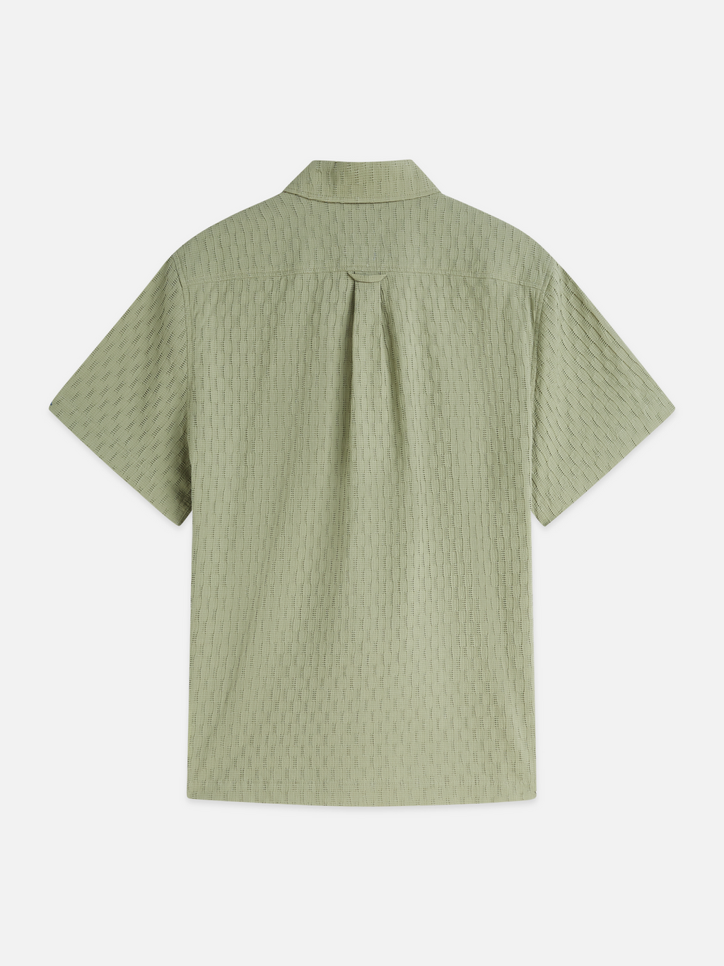 Jacquard seersucker short sleeve shirt
