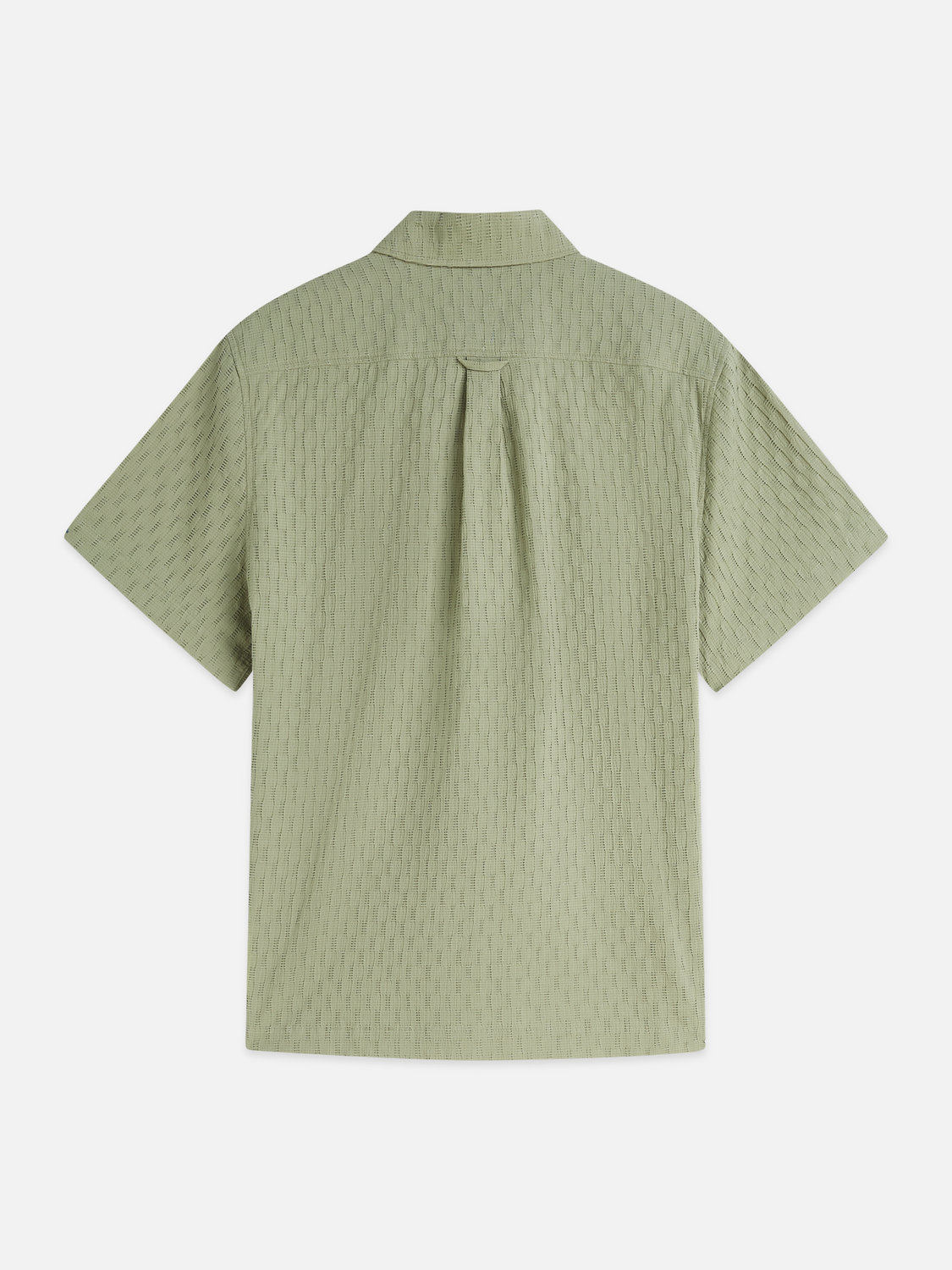 Jacquard seersucker short sleeve shirt