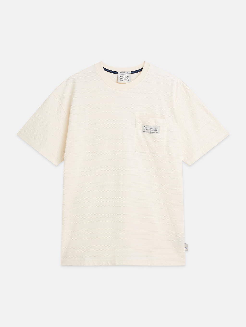 Textured jacquard relaxed T-shirt
