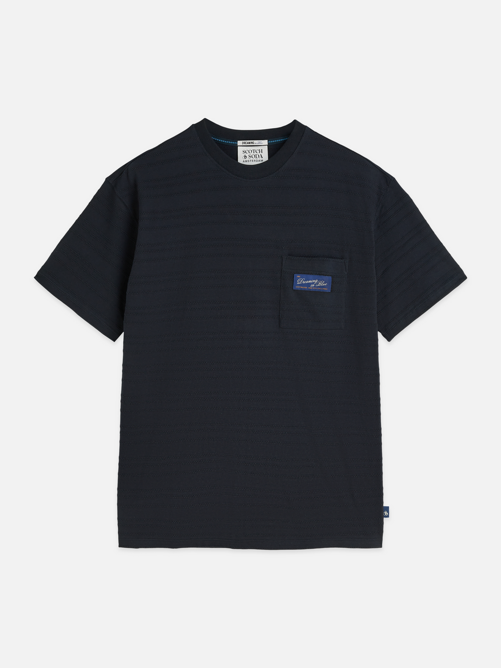 Textured jacquard relaxed T-shirt