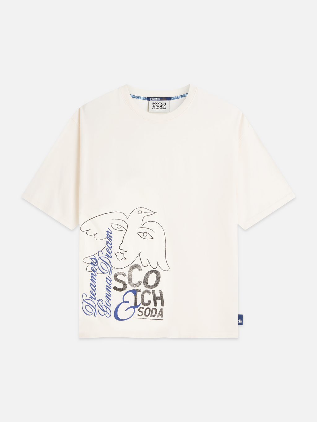 artwork loose T-shirt
