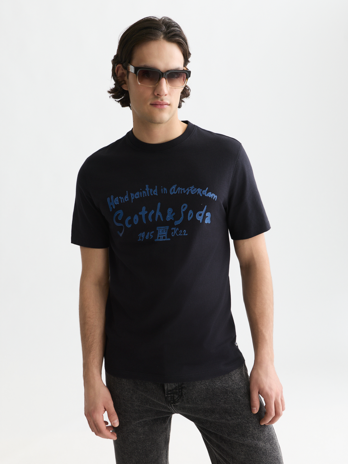 Front artwork regular-fit T-shirt
