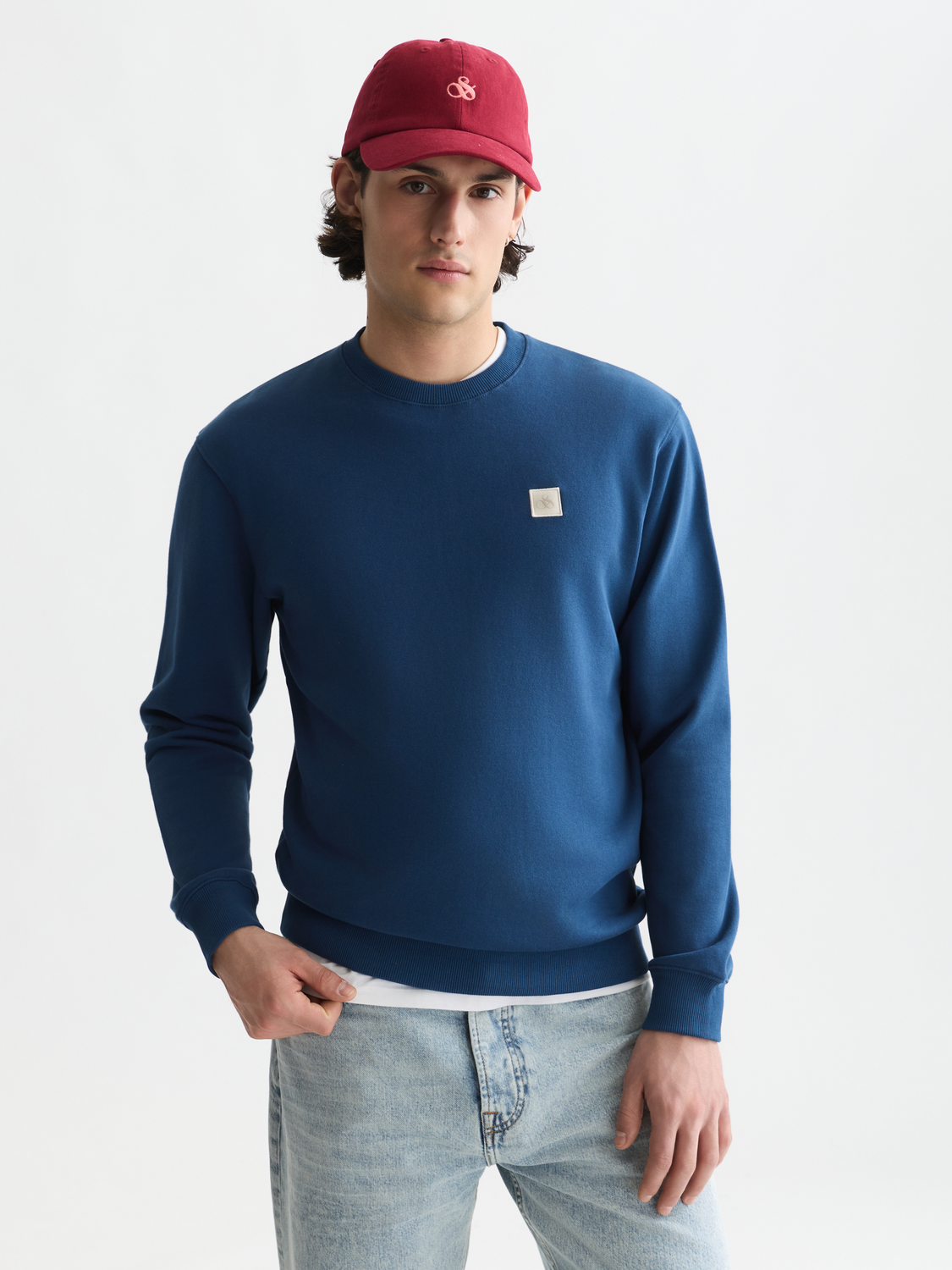 Seasonal core logo badge regular-fit sweatshirt