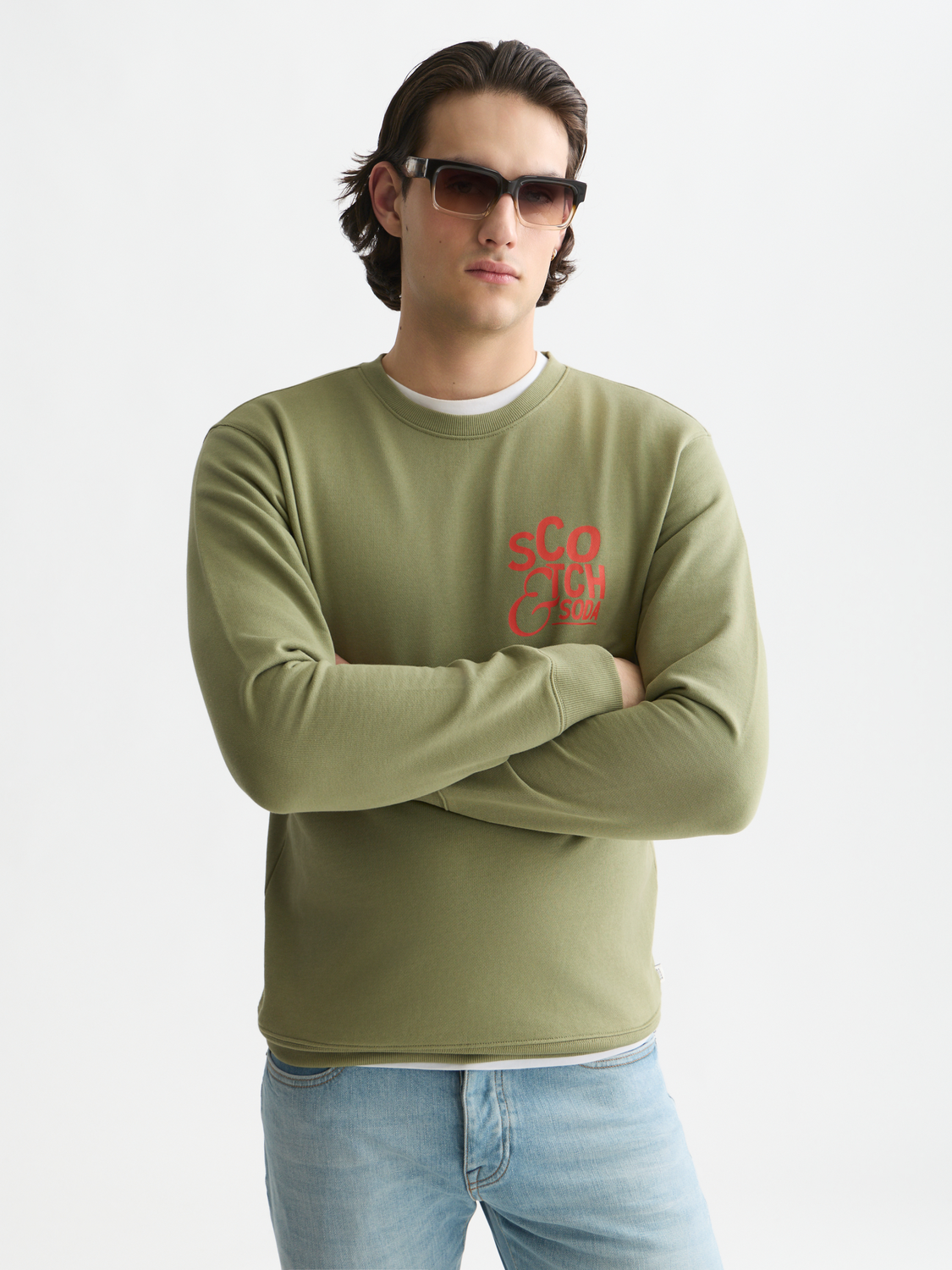 Chest artwork sweatshirt