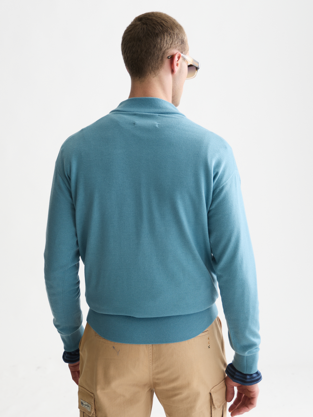 Seasonal Essentials Mock Neck Wool-Blend Pullover