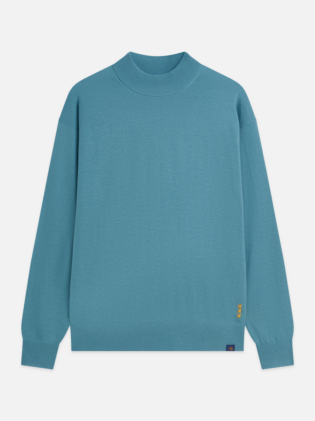 Seasonal Essentials Mock Neck Wool-Blend Pullover
