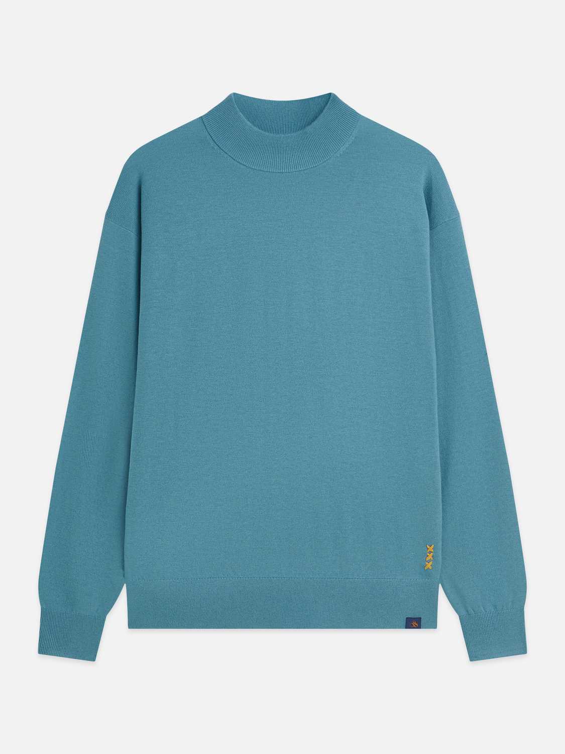 Seasonal Essentials Mock Neck Wool-Blend Pullover