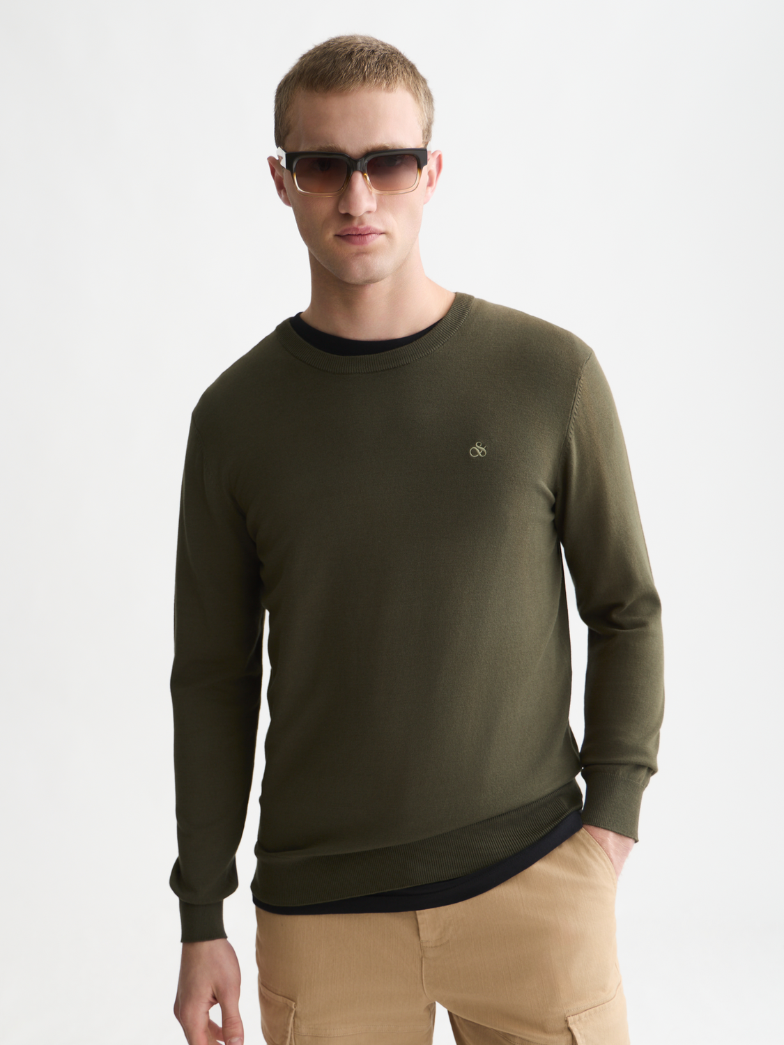 Seasonal Essentials Viscose-Blend Pullover