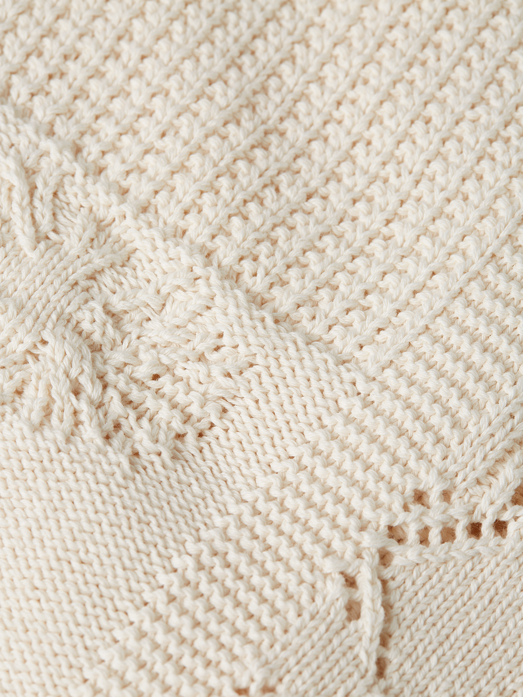 Multi stitch knitted cardigan