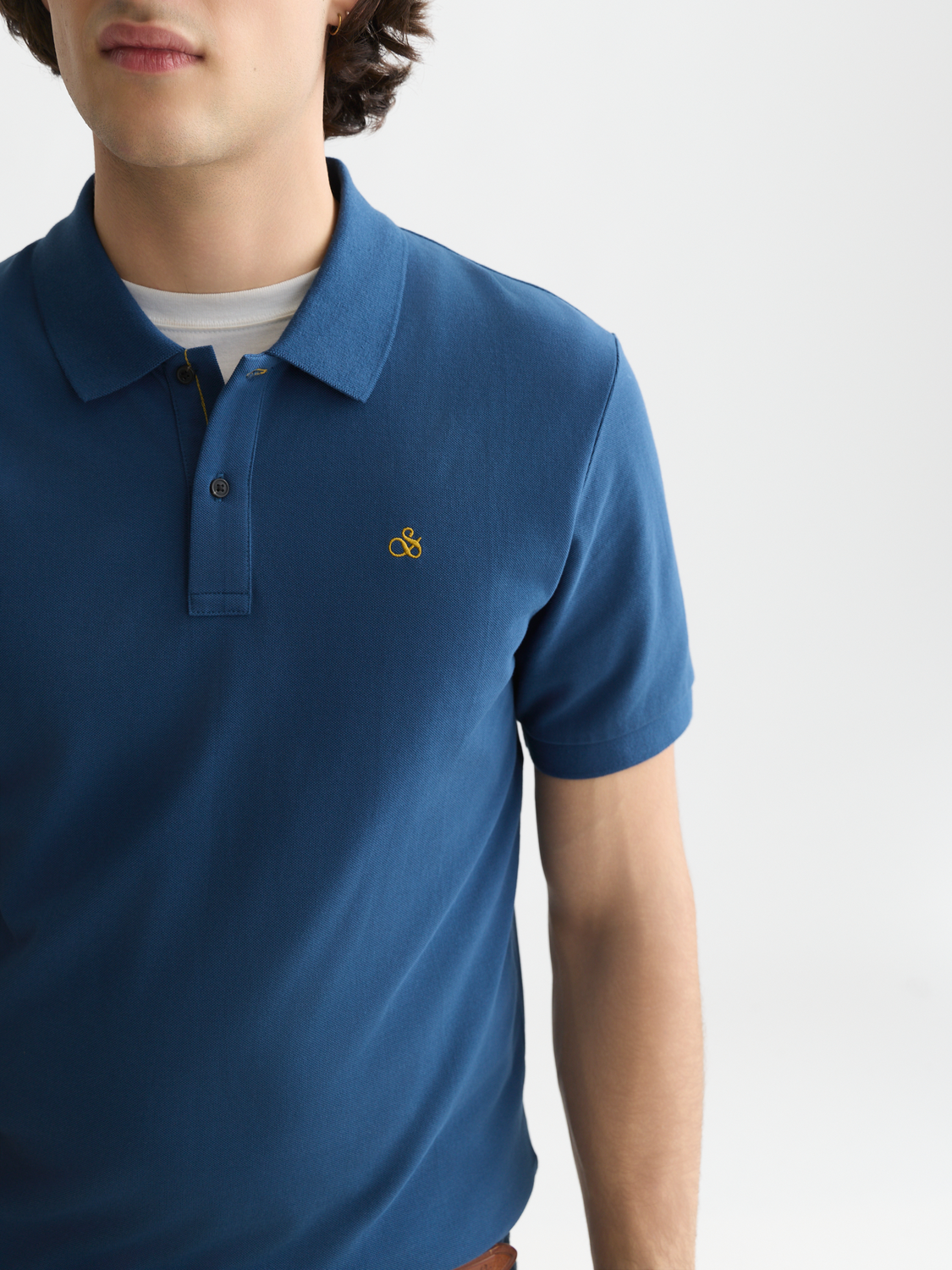 Seasonal Essentials pique chest logo polo