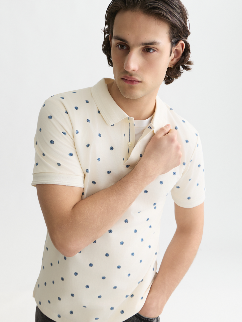 Micro-printed polo