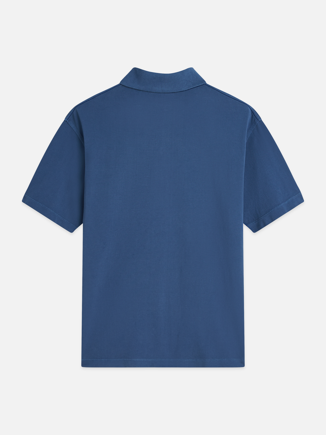 Pique garment dyed relaxed polo