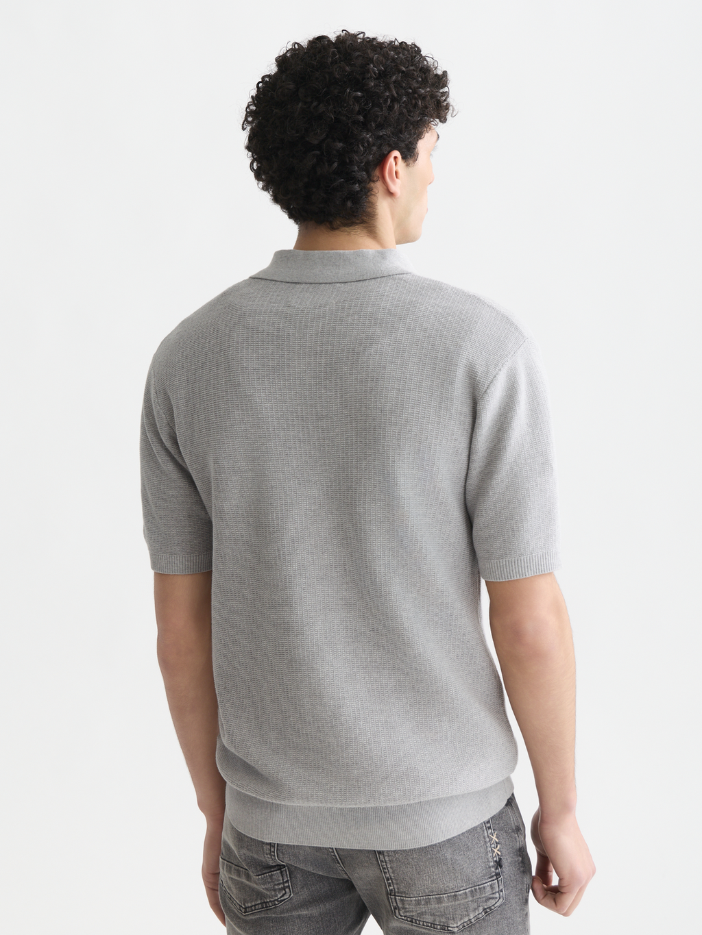 Seasonal Essentials structured knitted polo